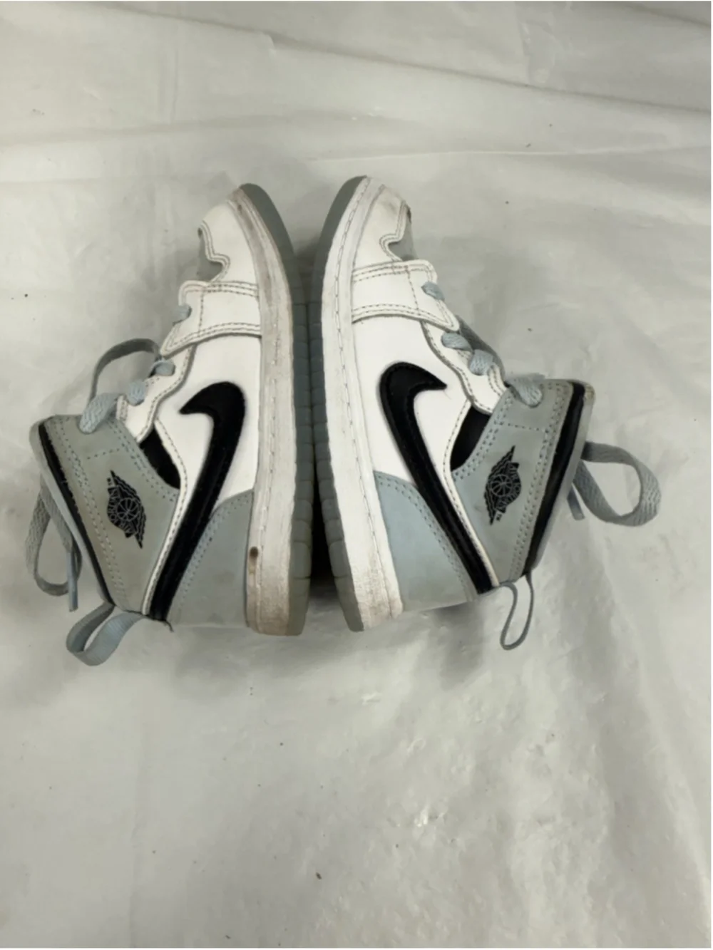 Air Jordan DV1338-104 1 Mid SE TD 'White Ice Blue' toddler shoes SIZE 9C
